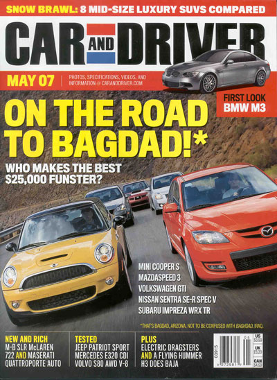 Car and Driver magazine containing a great Ravelco anti-theft article